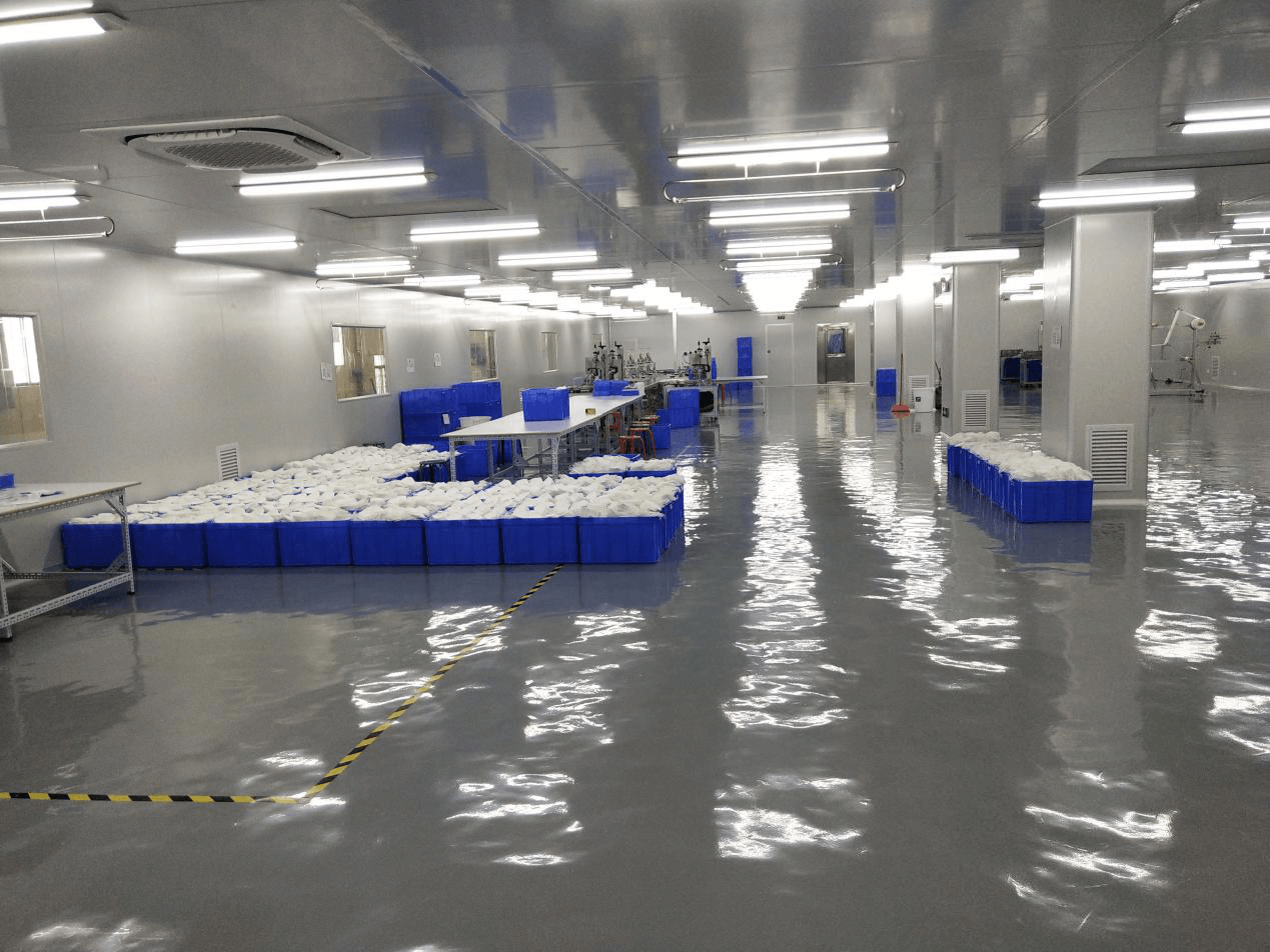 广州佰好惠口罩厂洁净车间建造完工